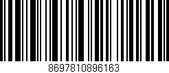 Código de barras (EAN, GTIN, SKU, ISBN): '8697810896163'