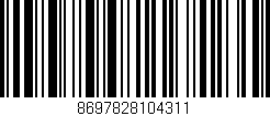 Código de barras (EAN, GTIN, SKU, ISBN): '8697828104311'