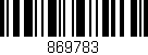 Código de barras (EAN, GTIN, SKU, ISBN): '869783'