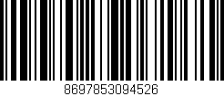 Código de barras (EAN, GTIN, SKU, ISBN): '8697853094526'