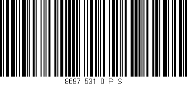 Código de barras (EAN, GTIN, SKU, ISBN): '8697_531_0_P/S'