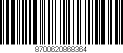 Código de barras (EAN, GTIN, SKU, ISBN): '8700620868364'