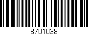 Código de barras (EAN, GTIN, SKU, ISBN): '8701038'