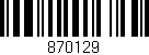 Código de barras (EAN, GTIN, SKU, ISBN): '870129'