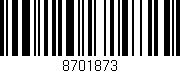 Código de barras (EAN, GTIN, SKU, ISBN): '8701873'