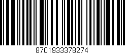 Código de barras (EAN, GTIN, SKU, ISBN): '8701933378274'