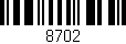 Código de barras (EAN, GTIN, SKU, ISBN): '8702'