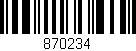 Código de barras (EAN, GTIN, SKU, ISBN): '870234'