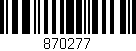 Código de barras (EAN, GTIN, SKU, ISBN): '870277'