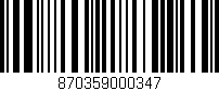 Código de barras (EAN, GTIN, SKU, ISBN): '870359000347'