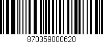 Código de barras (EAN, GTIN, SKU, ISBN): '870359000620'