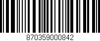 Código de barras (EAN, GTIN, SKU, ISBN): '870359000842'