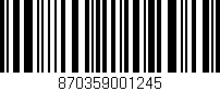 Código de barras (EAN, GTIN, SKU, ISBN): '870359001245'