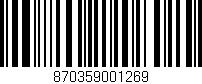 Código de barras (EAN, GTIN, SKU, ISBN): '870359001269'