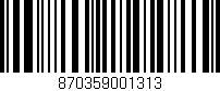 Código de barras (EAN, GTIN, SKU, ISBN): '870359001313'