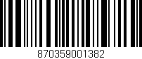 Código de barras (EAN, GTIN, SKU, ISBN): '870359001382'