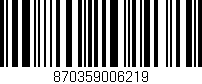 Código de barras (EAN, GTIN, SKU, ISBN): '870359006219'