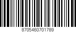 Código de barras (EAN, GTIN, SKU, ISBN): '8705460701789'