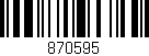 Código de barras (EAN, GTIN, SKU, ISBN): '870595'