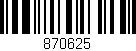 Código de barras (EAN, GTIN, SKU, ISBN): '870625'