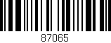 Código de barras (EAN, GTIN, SKU, ISBN): '87065'