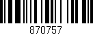 Código de barras (EAN, GTIN, SKU, ISBN): '870757'