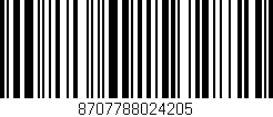 Código de barras (EAN, GTIN, SKU, ISBN): '8707788024205'