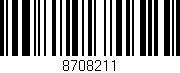 Código de barras (EAN, GTIN, SKU, ISBN): '8708211'