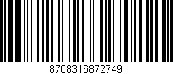 Código de barras (EAN, GTIN, SKU, ISBN): '8708316872749'
