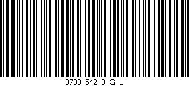 Código de barras (EAN, GTIN, SKU, ISBN): '8708_542_0_G/L'