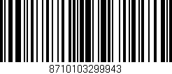 Código de barras (EAN, GTIN, SKU, ISBN): '8710103299943'