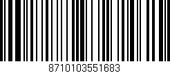 Código de barras (EAN, GTIN, SKU, ISBN): '8710103551683'