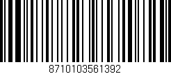 Código de barras (EAN, GTIN, SKU, ISBN): '8710103561392'