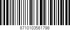 Código de barras (EAN, GTIN, SKU, ISBN): '8710103561798'