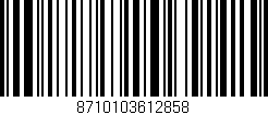 Código de barras (EAN, GTIN, SKU, ISBN): '8710103612858'