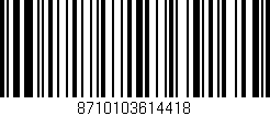 Código de barras (EAN, GTIN, SKU, ISBN): '8710103614418'