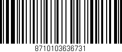 Código de barras (EAN, GTIN, SKU, ISBN): '8710103636731'