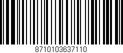 Código de barras (EAN, GTIN, SKU, ISBN): '8710103637110'