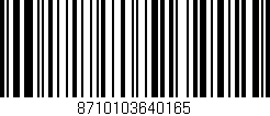 Código de barras (EAN, GTIN, SKU, ISBN): '8710103640165'
