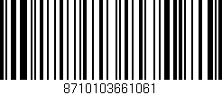 Código de barras (EAN, GTIN, SKU, ISBN): '8710103661061'
