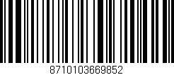Código de barras (EAN, GTIN, SKU, ISBN): '8710103669852'