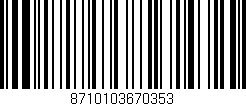 Código de barras (EAN, GTIN, SKU, ISBN): '8710103670353'