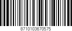 Código de barras (EAN, GTIN, SKU, ISBN): '8710103670575'