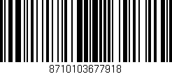 Código de barras (EAN, GTIN, SKU, ISBN): '8710103677918'
