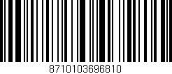 Código de barras (EAN, GTIN, SKU, ISBN): '8710103696810'