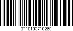 Código de barras (EAN, GTIN, SKU, ISBN): '8710103718260'