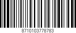 Código de barras (EAN, GTIN, SKU, ISBN): '8710103778783'