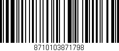 Código de barras (EAN, GTIN, SKU, ISBN): '8710103871798'