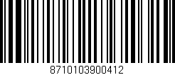 Código de barras (EAN, GTIN, SKU, ISBN): '8710103900412'