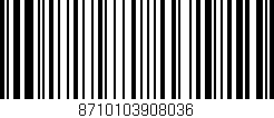 Código de barras (EAN, GTIN, SKU, ISBN): '8710103908036'